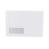   Boríték LC/5 öntapadó bélésnyomott bal ablakos 35x90mm 162x229mm B20A20 Bluering® fehér