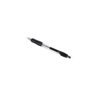   Golyóstoll 0,7mm, nyomógombos, gumírozott fogórész, fekete átlátszó test, Bluering® R2, írásszín fekete