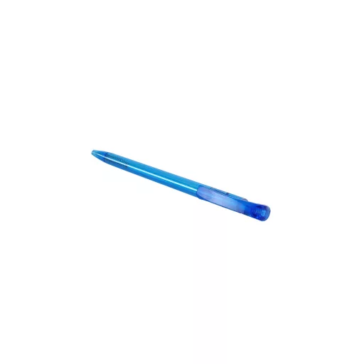 Golyóstoll 0,8mm, nyomógombos műanyag kék test, S88, Bluering® írásszín kék