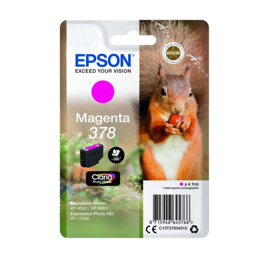 Epson T3783 Tintapatron Magenta 4,1ml No.378