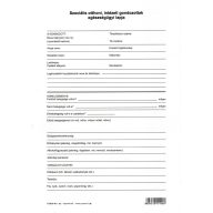   C.3212-16 SZOCIÁLIS OTTHONI, INTÉZETI GONDOZOTTAK EGÉSZSÉGÜGYI LAPJA, A/4