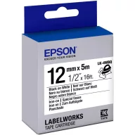 Epson LK-4WBQ címkeszalag Black/White 12mm (5m)