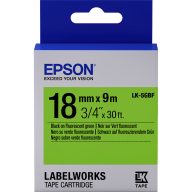 Epson LK-5GBF címkeszalag Black/Green 18mm (9m)