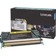 Lexmark C748 High Return Toner Yellow 10K (Eredeti) C748H1YG