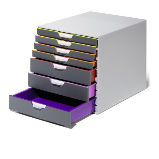 Irattároló műanyag VARICOLOR 7 színes fiókkal DURABLE