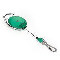  Kihúzható névjegytartó DURABLE WITH SNAP HOOK karabineres zöld