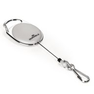   Kihúzható névjegytartó DURABLE WITH SNAP HOOK karabineres szürke
