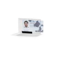   Biztonsági kártyatarató DURABLE 1 kártya számára PUSHBOX MONO, 10db/csomag, áttetsző