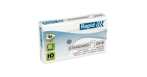 Tűzőkapocs, 23/8, horganyzott, RAPID "Standard"