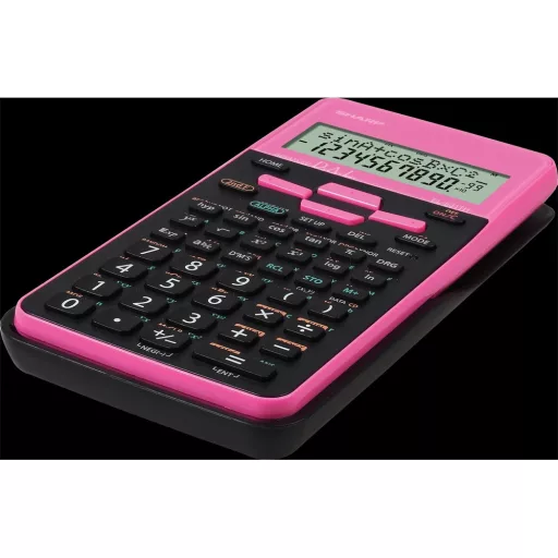 SZÁMOLÓGÉP TUDOMÁNYOS 272 FUNKCIÓS 2 SOROS SHARP EL-531XB-PK RÓZSASZÍN PINK