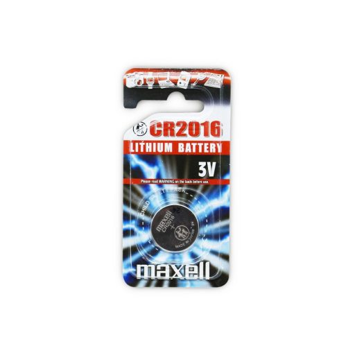 ELEM CR2016 BLISZTERES MAXELL LITHIUM 1DB AKASZTÓS BLISZTERBEN