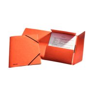   Gumis mappa karton prespán A4, 15 mm ESSELTE Rainbow narancssárga