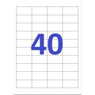 ETIKETT 48,5X25,4MM 100LAP 40CÍMKE/LAP  