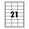 ETIKETT 63,5X38,1MM 100LAP 21CÍMKE/LAP