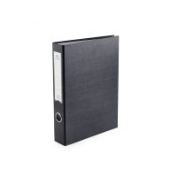   GYŰRŰSKÖNYV 5CM A4 4 GYŰRŰS FEKETE UTÁNGYÁRTOTT KÍVÜL PP BELÜL KARTON BORÍTÁS