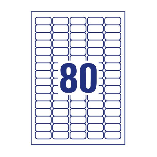 Etikett címke, univerzális visszaszedhető 35,6 x16,9 mm, Avery 