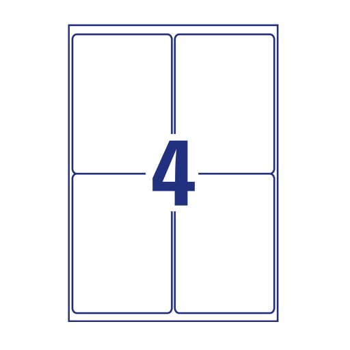 Etikett címke, univerzális visszaszedhető 99,1 x139 mm, Avery 