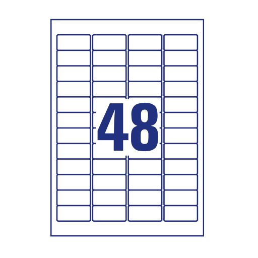 Etikett címke, univerzális visszaszedhető 45,7 x21,2 mm, Avery 