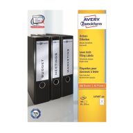 Etikett címke, iratrendező 192 x38 mm, Avery fehér  Etikett címke, iratrendező 192 x38 mm, Avery fehér