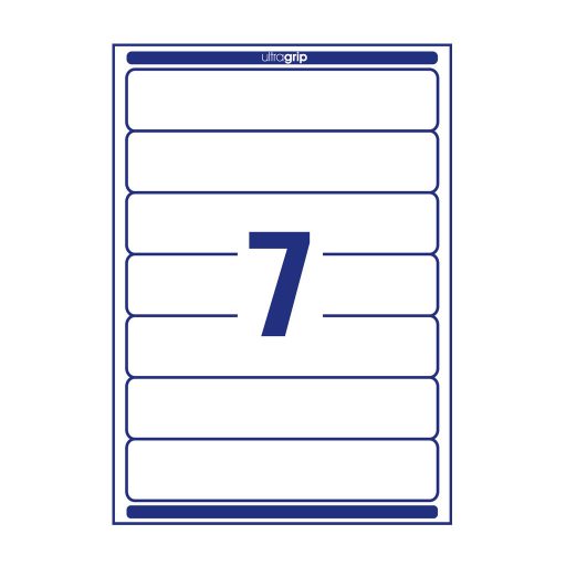 Etikett címke, iratrendező 192 x38 mm, Avery fehér 