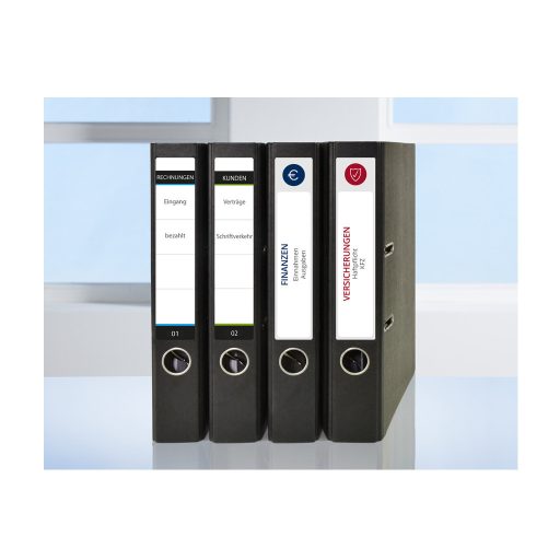 Etikett címke, iratrendező 192 x38 mm, Avery fehér 