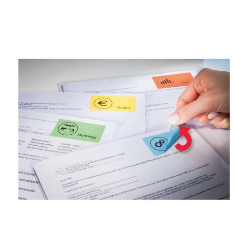 Etikett címke, univerzális visszaszedhető 45,7 x21,2 mm, Avery kék 