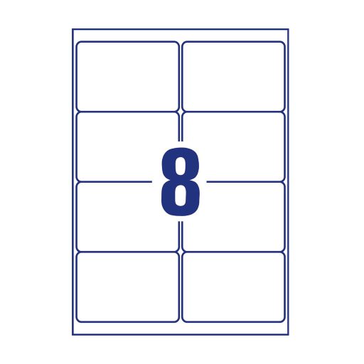 Etikett címke, ultra ellenálló 99,1 x67,7 mm, Avery fehér 