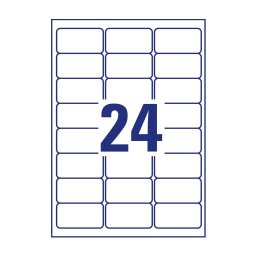 Etikett címke, fagyasztó 63,5 x33,9 mm, Avery 