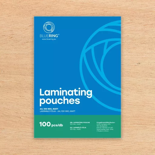 LAMINÁLÓ FÓLIA MATT FELÜLETŰ A4 100 MICRON 100 DB