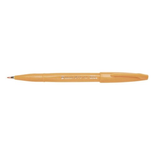 Ecsettoll, kalligrafikus hajlékony hegyű, Pentel SES15C-F narancs