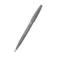   Ecsettoll, kalligrafikus hajlékony hegyű, Pentel SES15C-N szürke