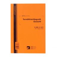   D.MG. 3-13/V TERMÉKKISÉRŐ JEGYZÉK ÖSSZESÍTŐ 25X4 LAPOS