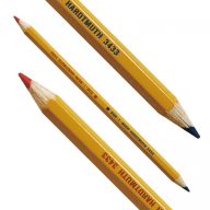   Postairón, hatszögletű, KOH-I-NOOR "3433", piros-kék