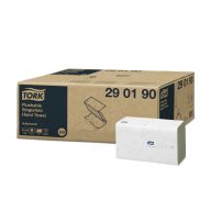   Kéztörlő 2 rétegú toalettbe dobható Singlefold Tork fehér 15db/karton