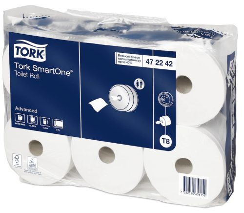 Toalettpapír Tork SmartOne® 6db/csom fehér