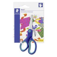  Olló, iskolai, 14 cm, balkezes, STAEDTLER "Noris Club", kék