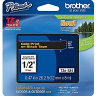 Brother TZe-334 12 mm széles 8 m hosszú szalagkazetta