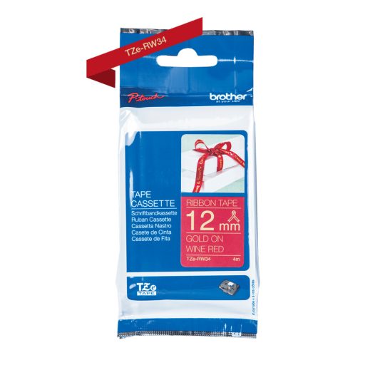 Brother TZe-RW34 12 mm széles 4 m hosszú szövetszalag