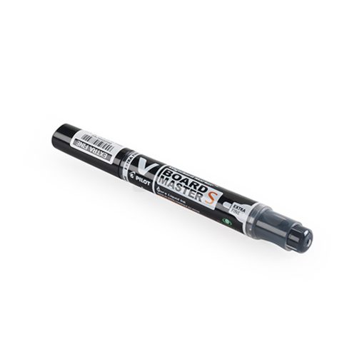 Táblamarker 1,3mm, kerek hegyű, utántölthető Extra fine V-Board Pilot fekete