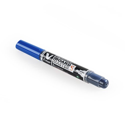 Táblamarker 1,3mm, kerek hegyű, utántölthető Extra fine V-Board Pilot kék