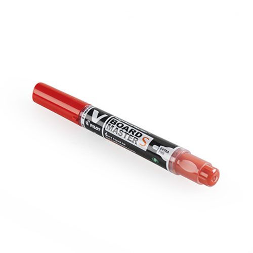 Táblamarker 1,3mm, kerek hegyű, utántöthető Extra fine V-Board Pilot piros